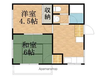 コーポ市川【2階】の間取り