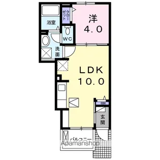 グランソレイユYM【1階】の間取り