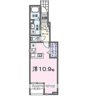 フラン Ⅰ【1階】の間取り