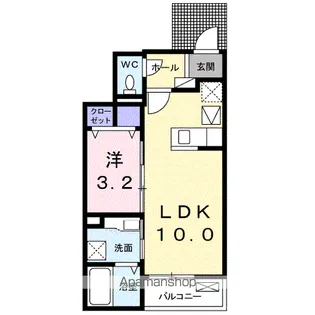 ソレイヤード【1階】の間取り