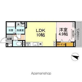 ウィズ【2階】の間取り