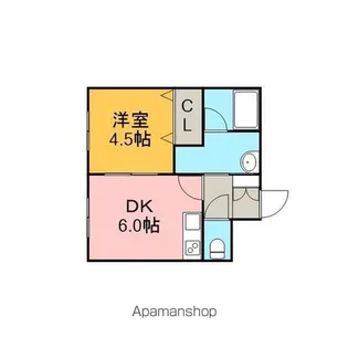 カサ・デ・オロ【202号室】の間取り
