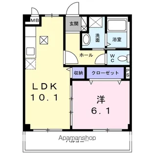 アテレード【1階】の間取り