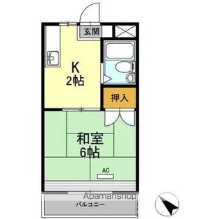 レイクグリーン三好 B棟【2階】の間取り