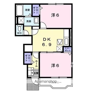 アトリビュート泉【1階】の間取り
