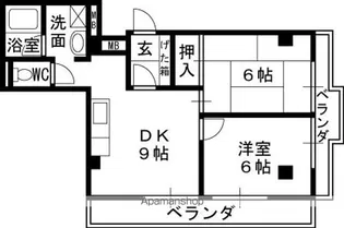 アダチイエム【4階】の間取り