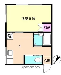 ハイツ豊栄(ホウエイ)【2階】の間取り