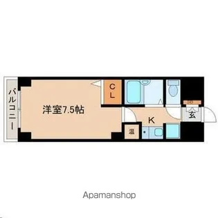 リエス若林【5階】の間取り