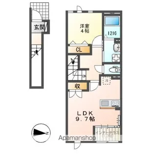 ベルク【2階】の間取り