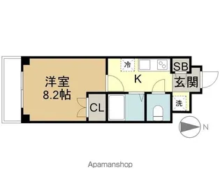 ブラントワール仙台木町【1階】の間取り