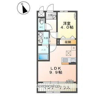 ココ・ハウス【1階】の間取り