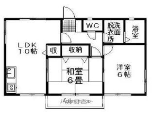 グレースクレセントハイム【201号室】の間取り