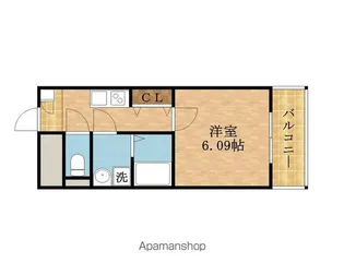 ウインズコート都島【504号室】の間取り