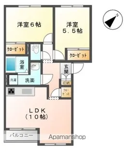 エスポワール【1階】の間取り