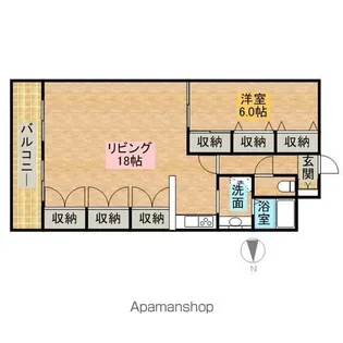 クレール浜松Ⅱ【3階】の間取り