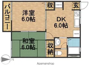 フレグランスあさひ【1階】の間取り