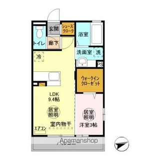 シティーピア【3階】の間取り