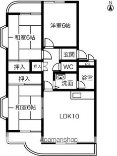第4むらせ【3階】の間取り