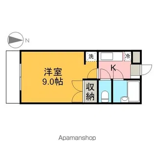 カスティールイン宇都宮【5階】の間取り