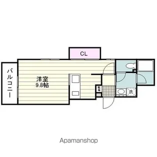 D DESIGN郡元【507号室】の間取り
