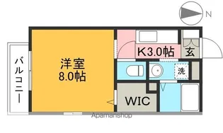 イエローコート 北棟【1階】の間取り