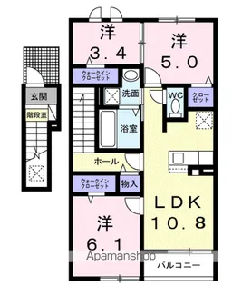 トレーゼ【2階】の間取り
