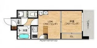 エステート・モア 平尾堀川【4階】の間取り
