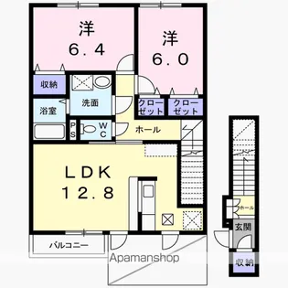ノイ グランツⅡ【2階】の間取り