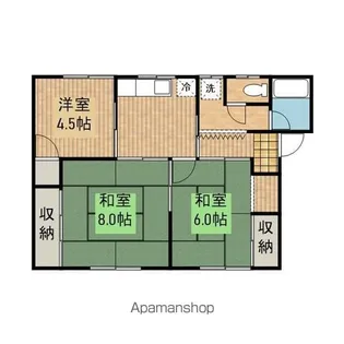 コーポ大沢B【205号室】の間取り