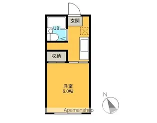 1Kの間取り画像