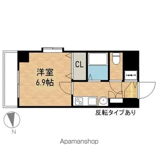 プレサンス久屋大通公園サウス【1102号室】の間取り
