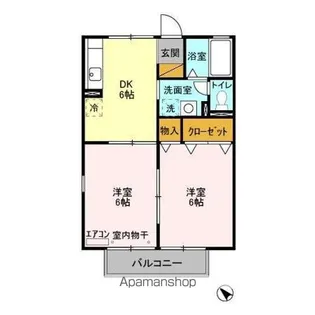 屋敷添ハイツ【103号室】の間取り