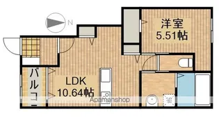 AFC RESIDENCE 磐田中泉【1階】の間取り