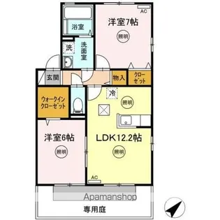 リビングタウン宇多津 D棟【1階】の間取り