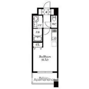 ラ・ヴィ・アン・ローズ【9階】の間取り