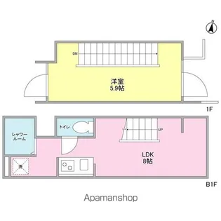 ル・トラン代々木公園【1階】の間取り