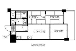 ハイツサイプリスA棟【303号室】の間取り