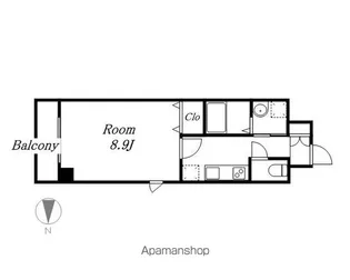 ウイステリア名城【7階】の間取り