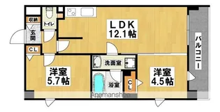 プレステージ12番館【1001号室】の間取り