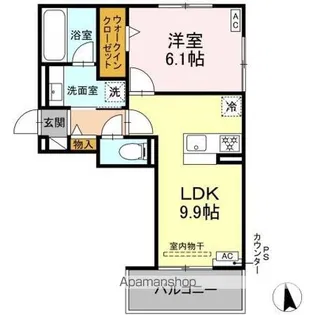 ディアコート・アモータ【2階】の間取り
