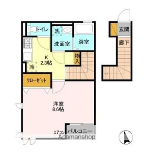 シルベラード【2階】の間取り