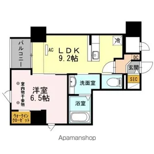 アガティス東静岡【8階】の間取り