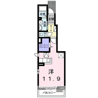メゾン ボヌール【1階】の間取り