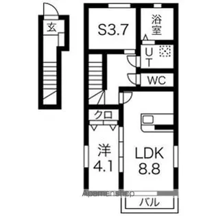 ルワンジュ A棟【2階】の間取り