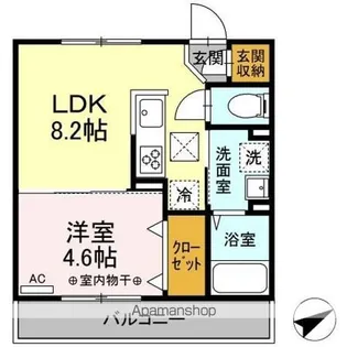 グラディーヴォレ【1階】の間取り