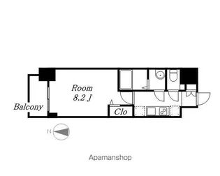 プレサンス広小路通パルス【8階】の間取り