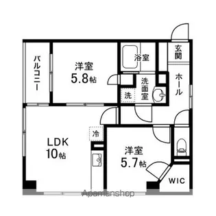 セレクト泉中央Ⅱ【101号室】の間取り
