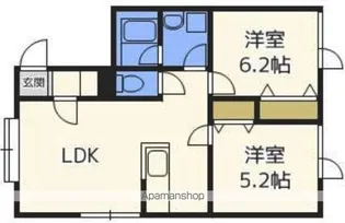 サードアベニュー【203号室】の間取り