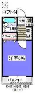 カーサ・ブランカ浦安【2階】の間取り