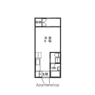 ランドキューブⅤ【105号室】の間取り